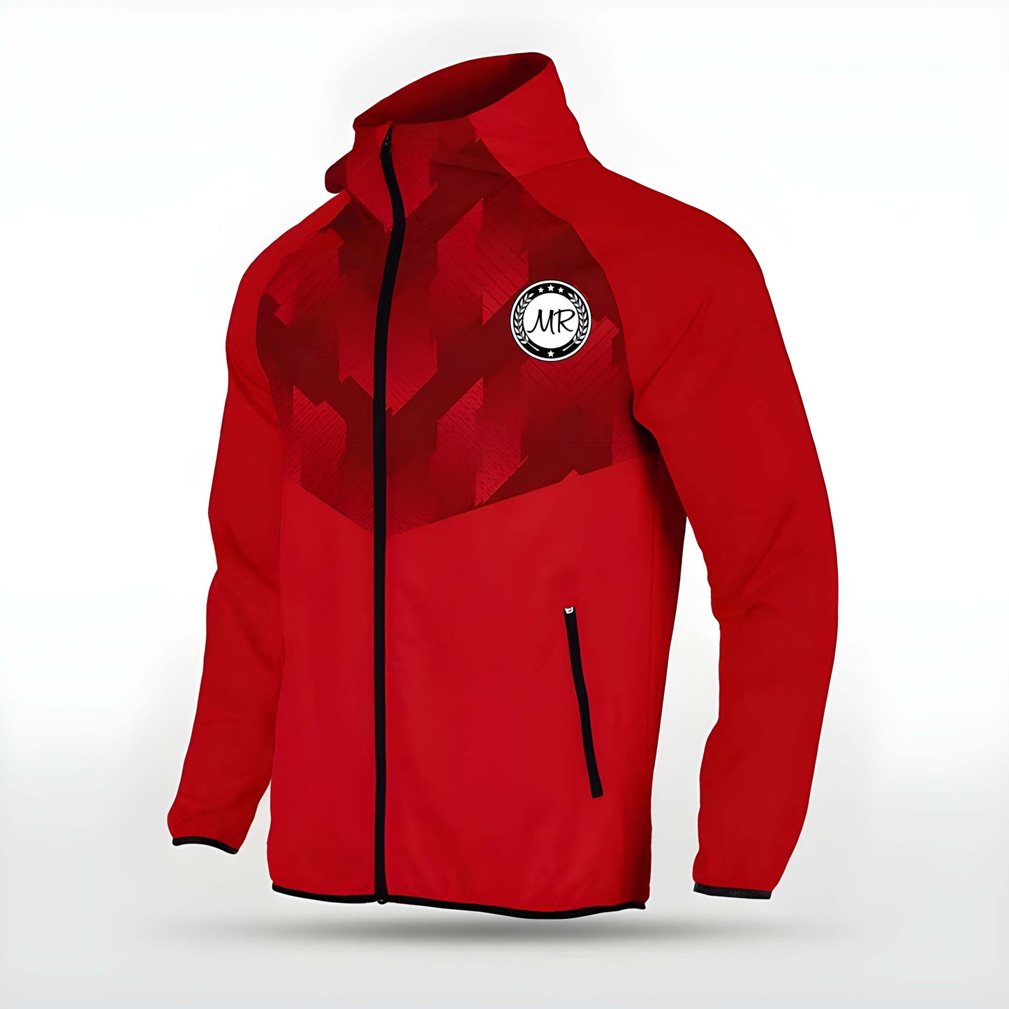 Rote Allwetterjacke