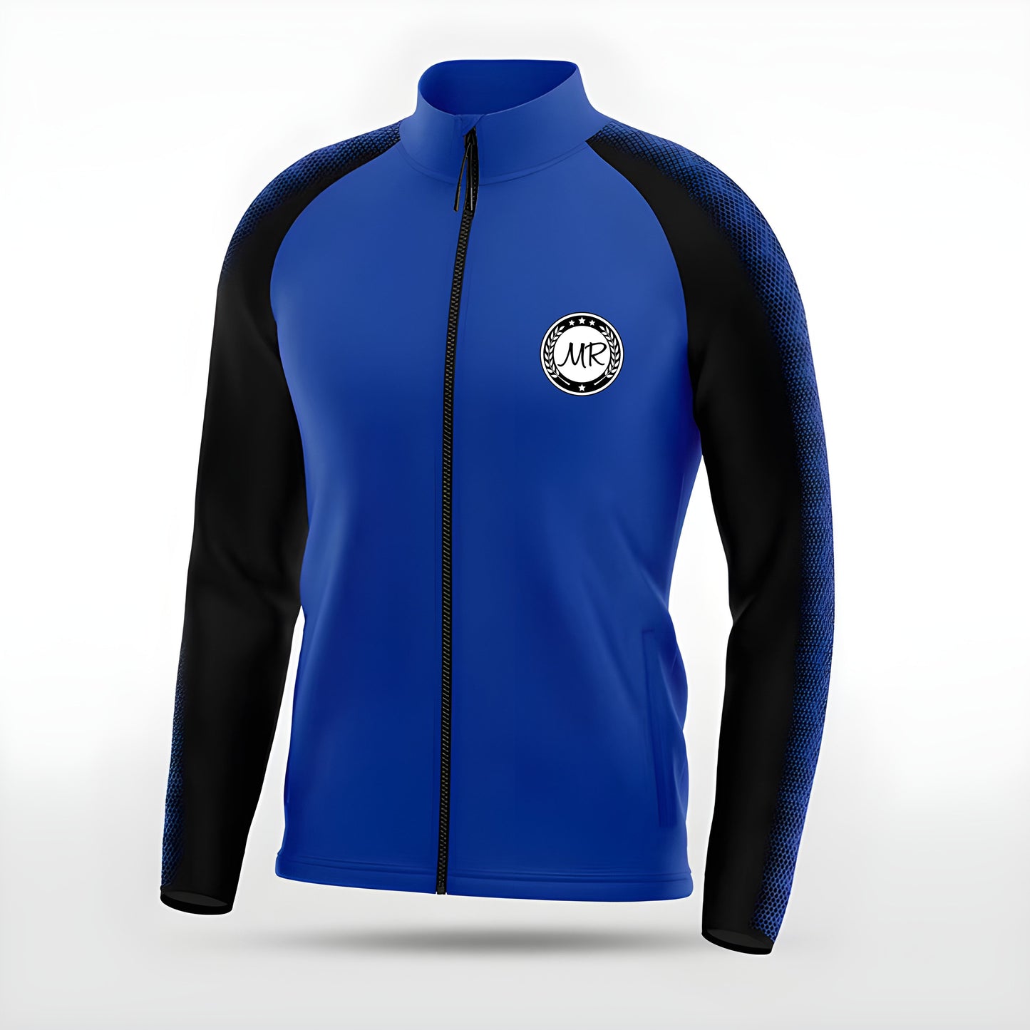 Blaue Trainingsjacke