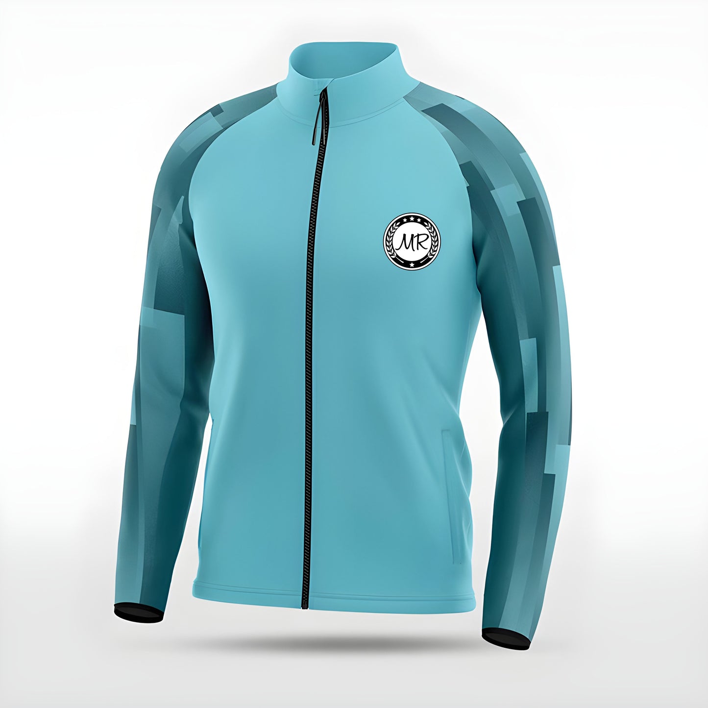 Türkise Trainingsjacke
