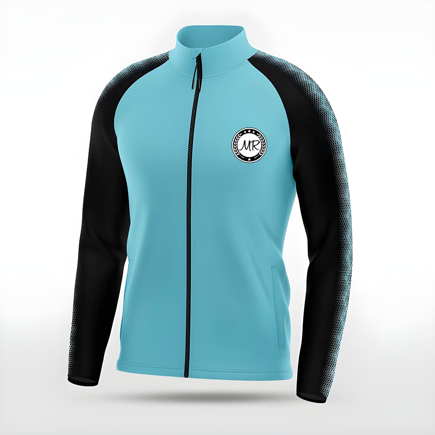 Türkise Trainingsjacke