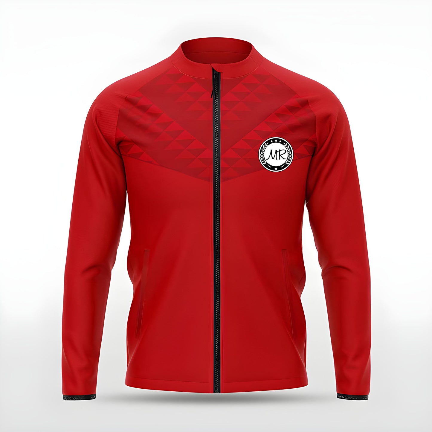 Rote Trainingsjacke
