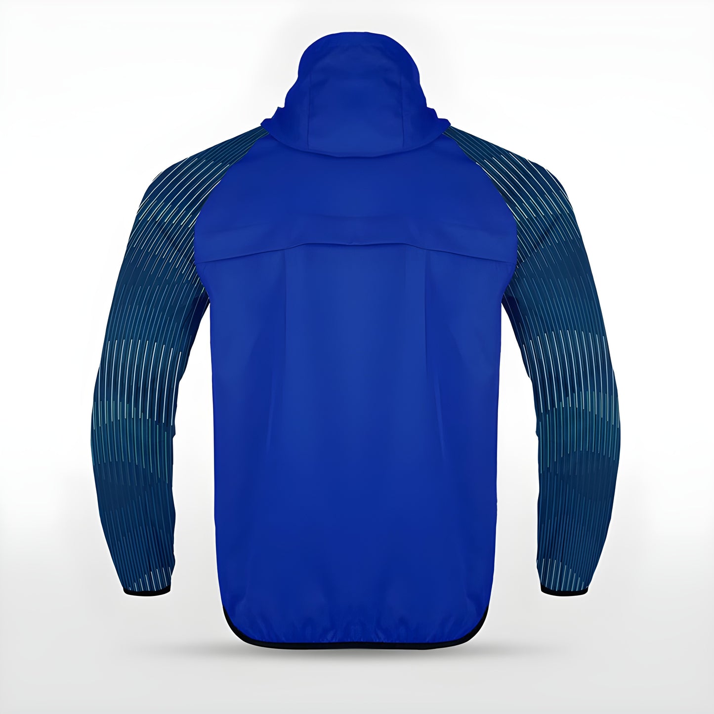 Blaue Allwetterjacke