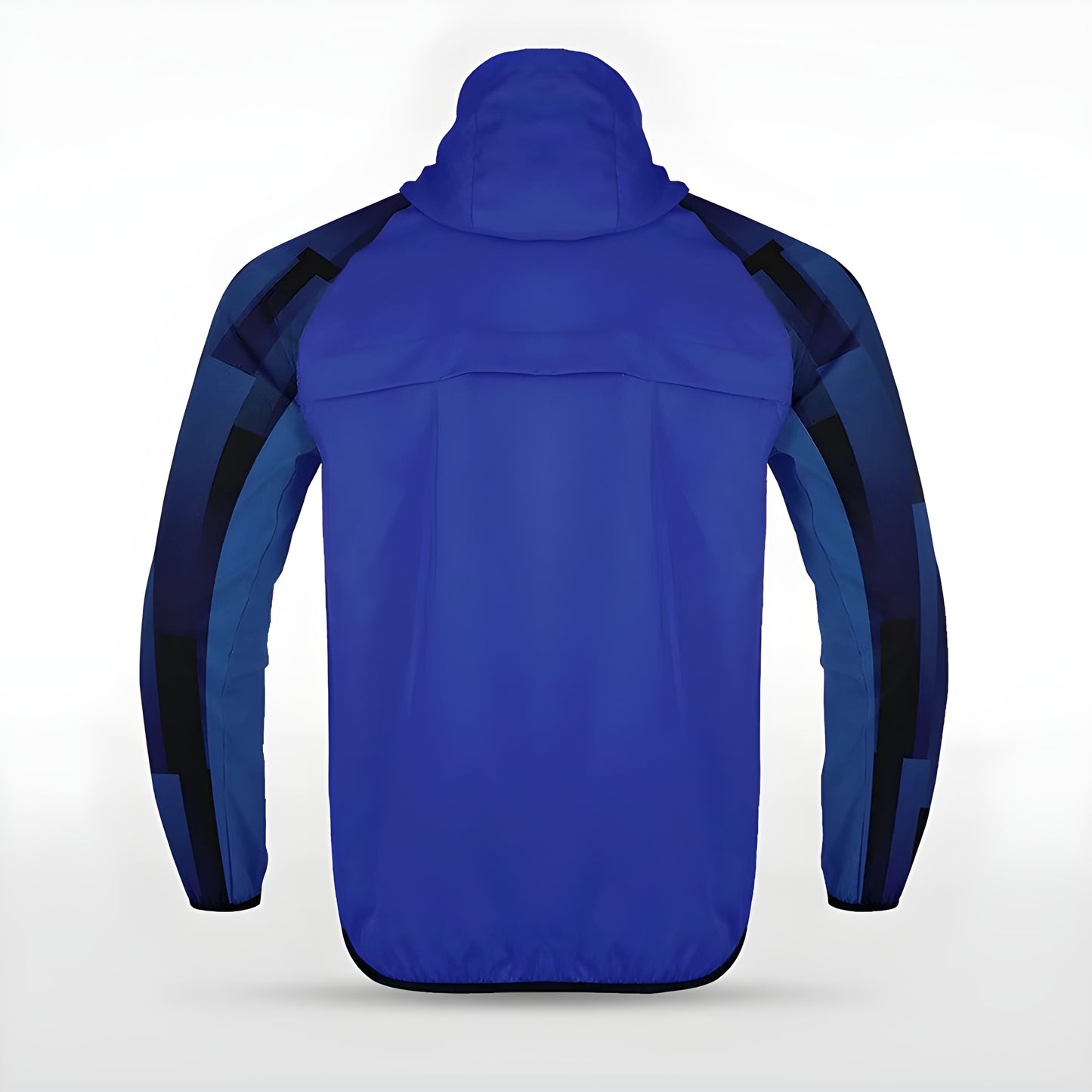 Blaue Allwetterjacke