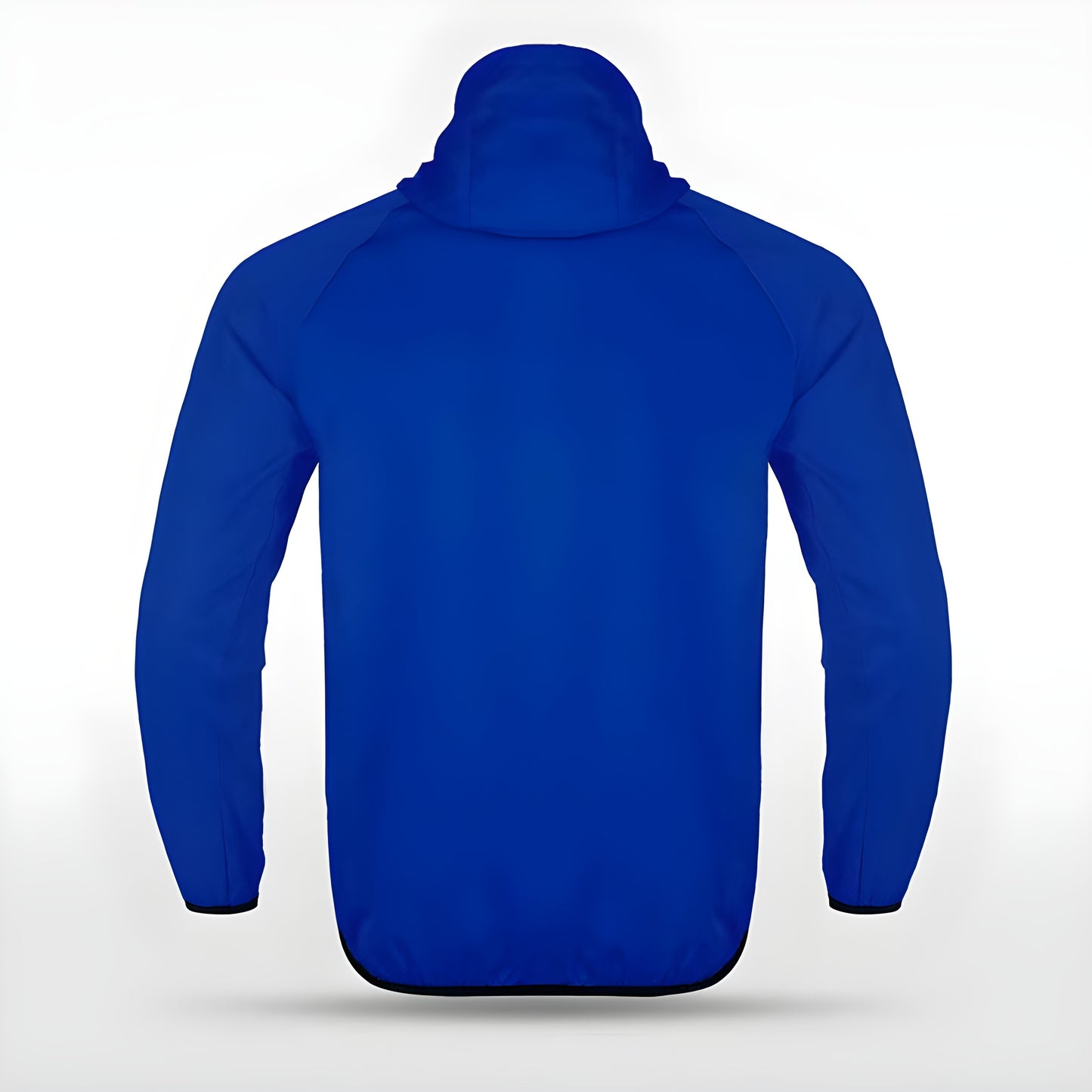 Blaue Allwetterjacke