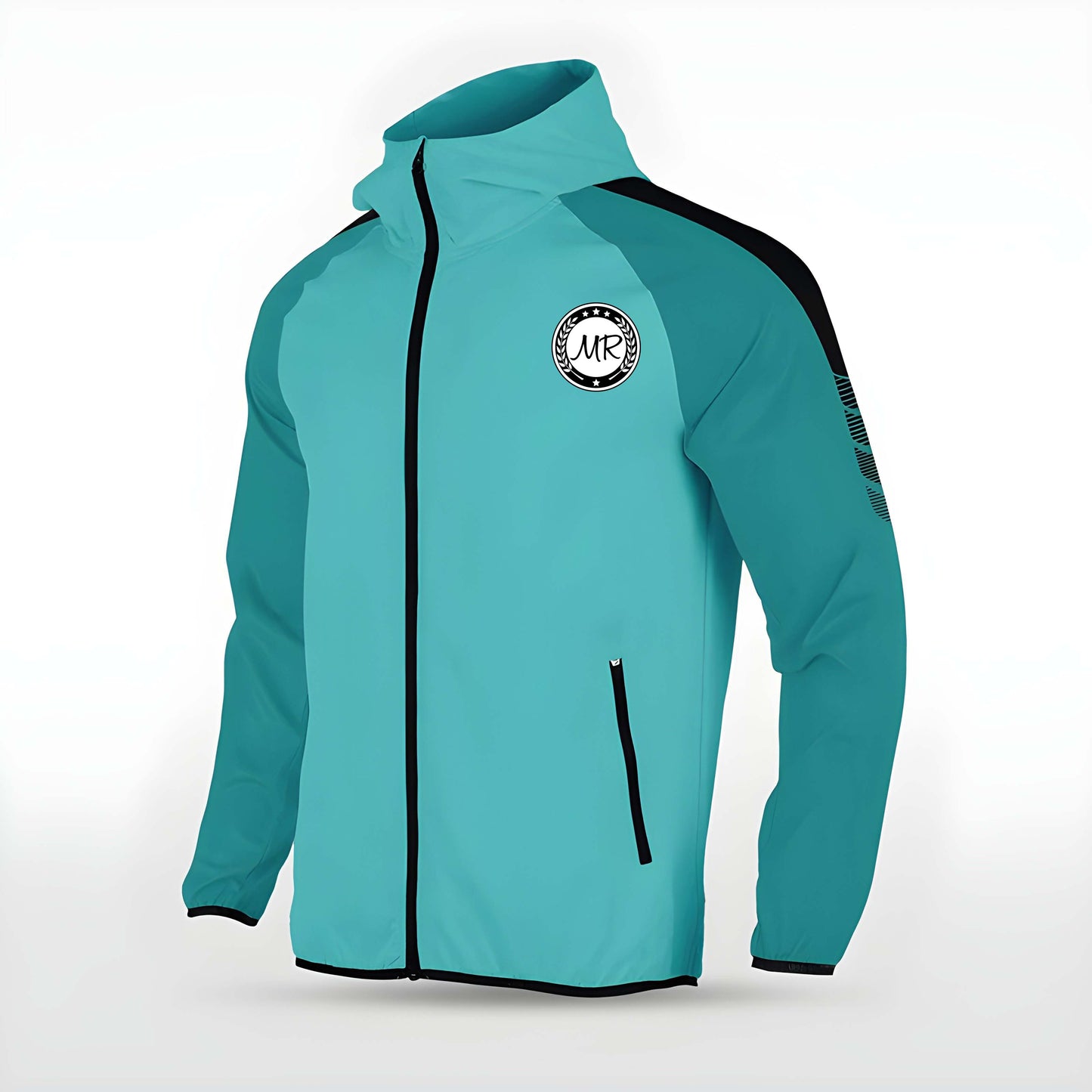 Türkise Allwetterjacke