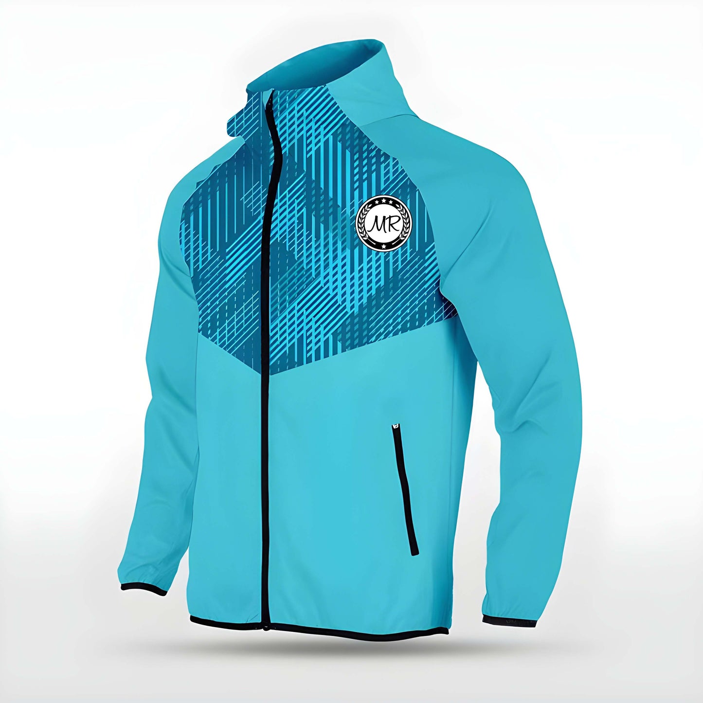 Türkise Allwetterjacke