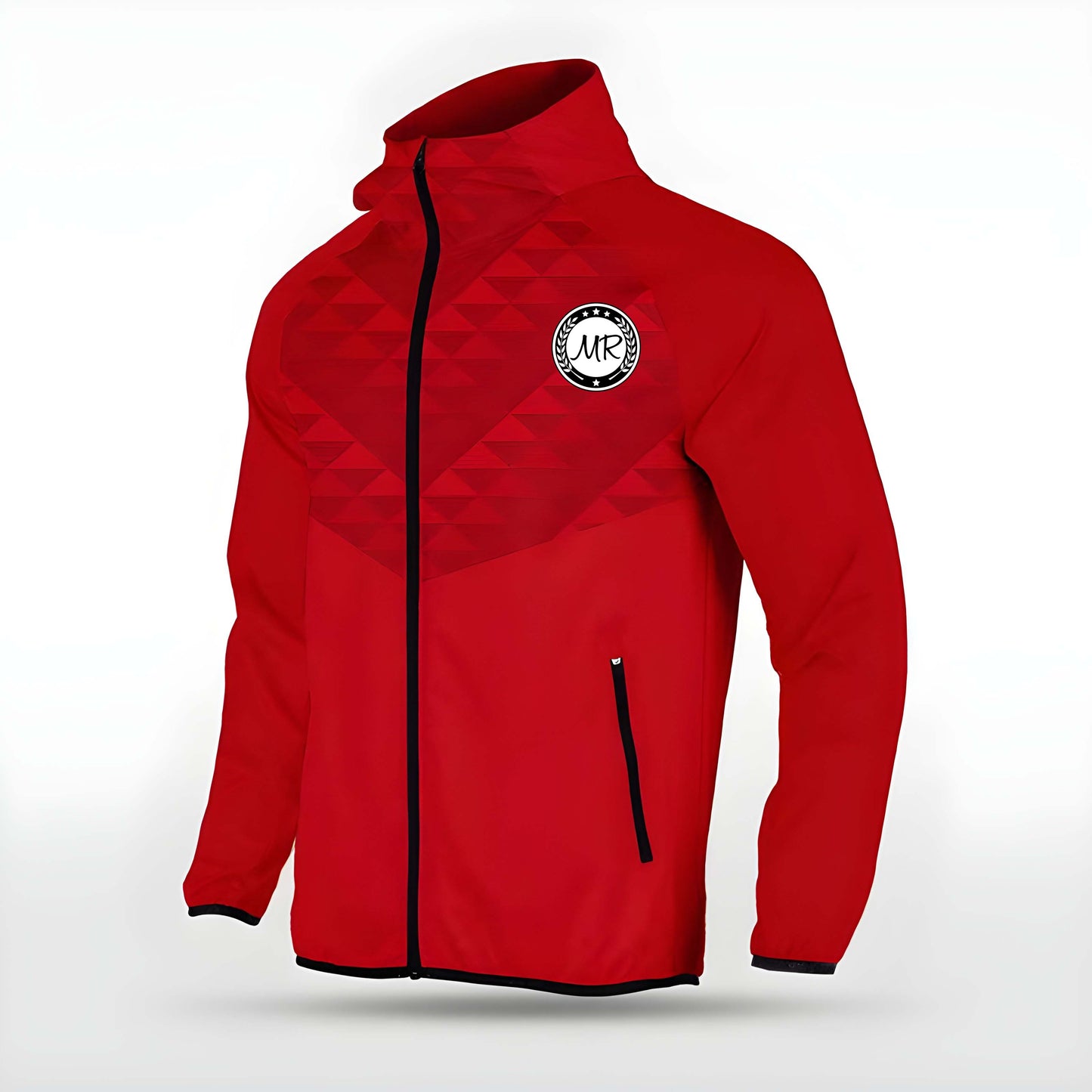 Rote Allwetterjacke