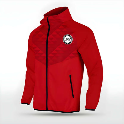 Rote Allwetterjacke