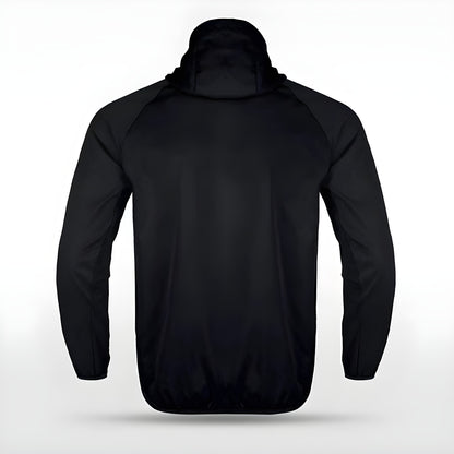 Schwarze Allwetterjacke