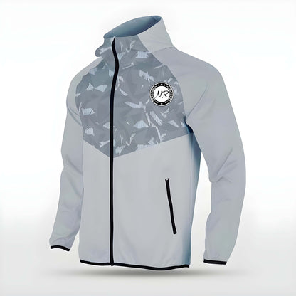 Graue Allwetterjacke