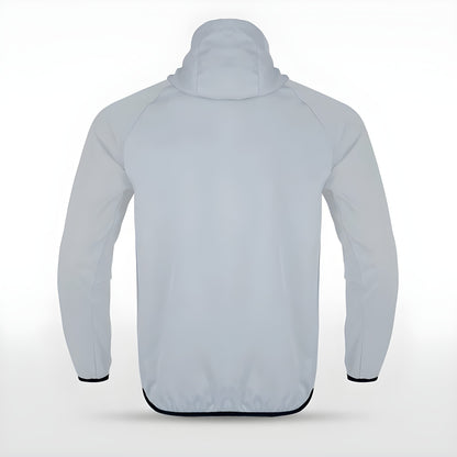 Graue Allwetterjacke