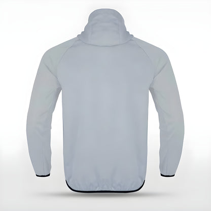 Graue Allwetterjacke