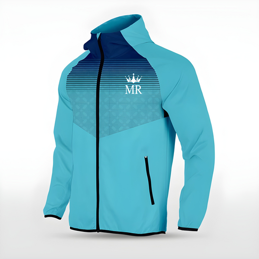 Türkise Allwetterjacke