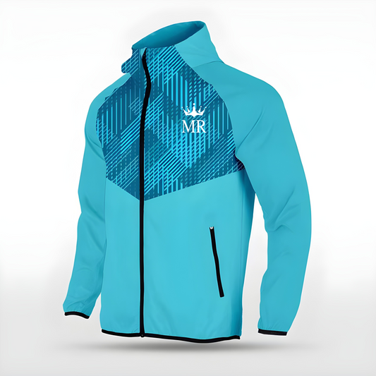 Türkise Allwetterjacke