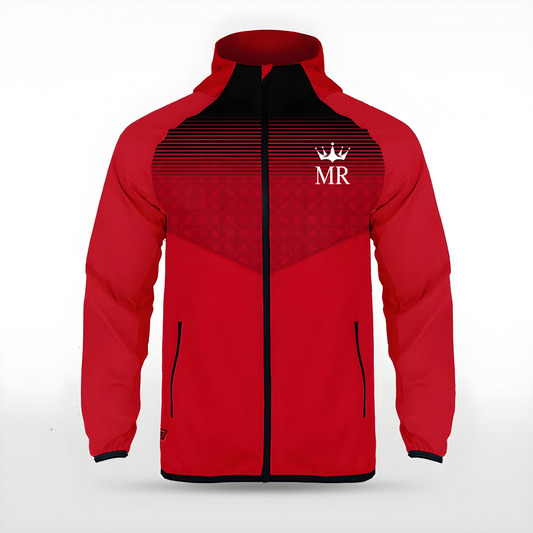 Rote Allwetterjacke