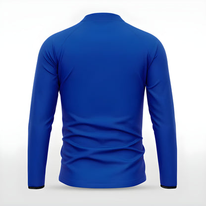 Blaue Trainingsjacke