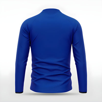 Blaue Trainingsjacke