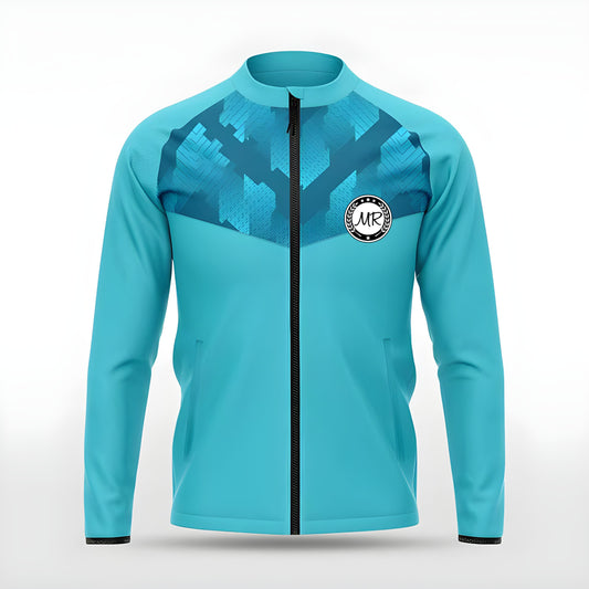 Türkise Trainingsjacke