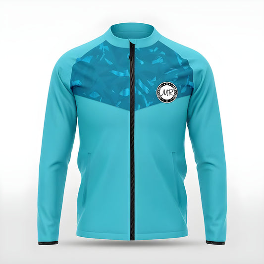 Türkise Trainingsjacke