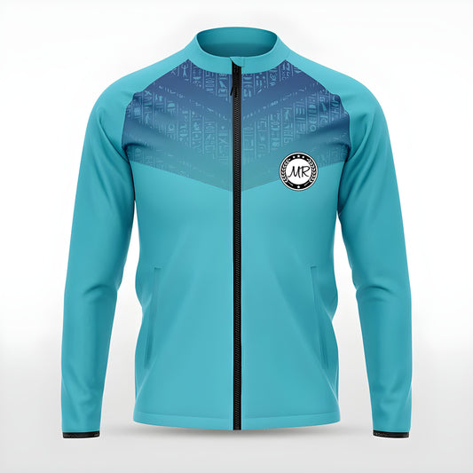 Türkise Trainingsjacke