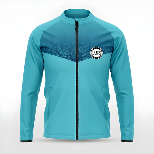 Türkise Trainingsjacke