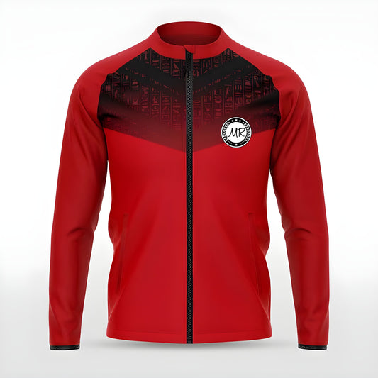Rote Trainingsjacke