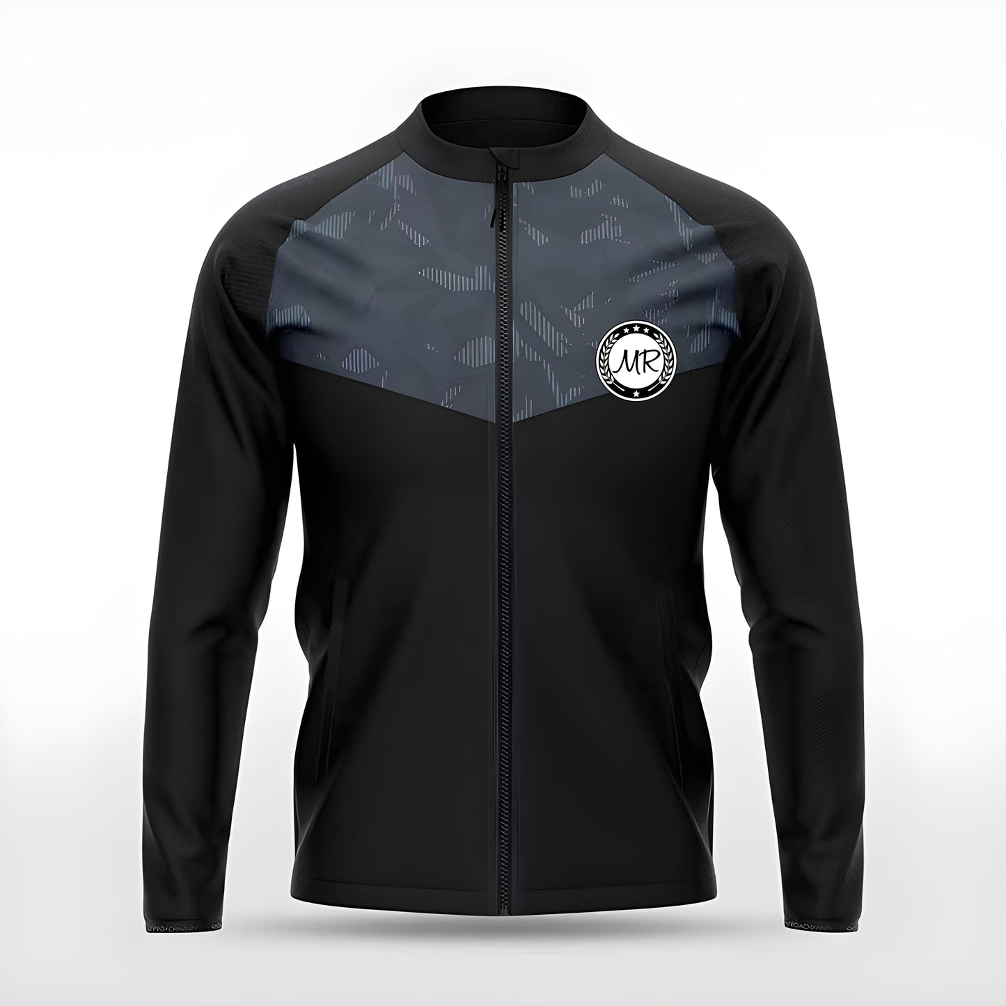 Schwarze Trainingsjacke