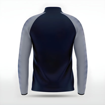 Dunkelblaue Trainingsjacke