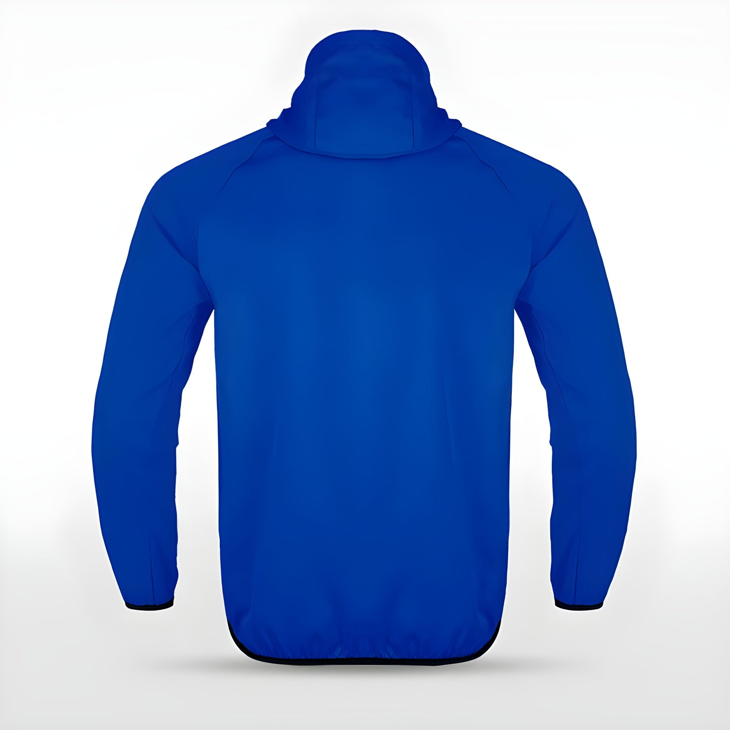 Blaue Allwetterjacke