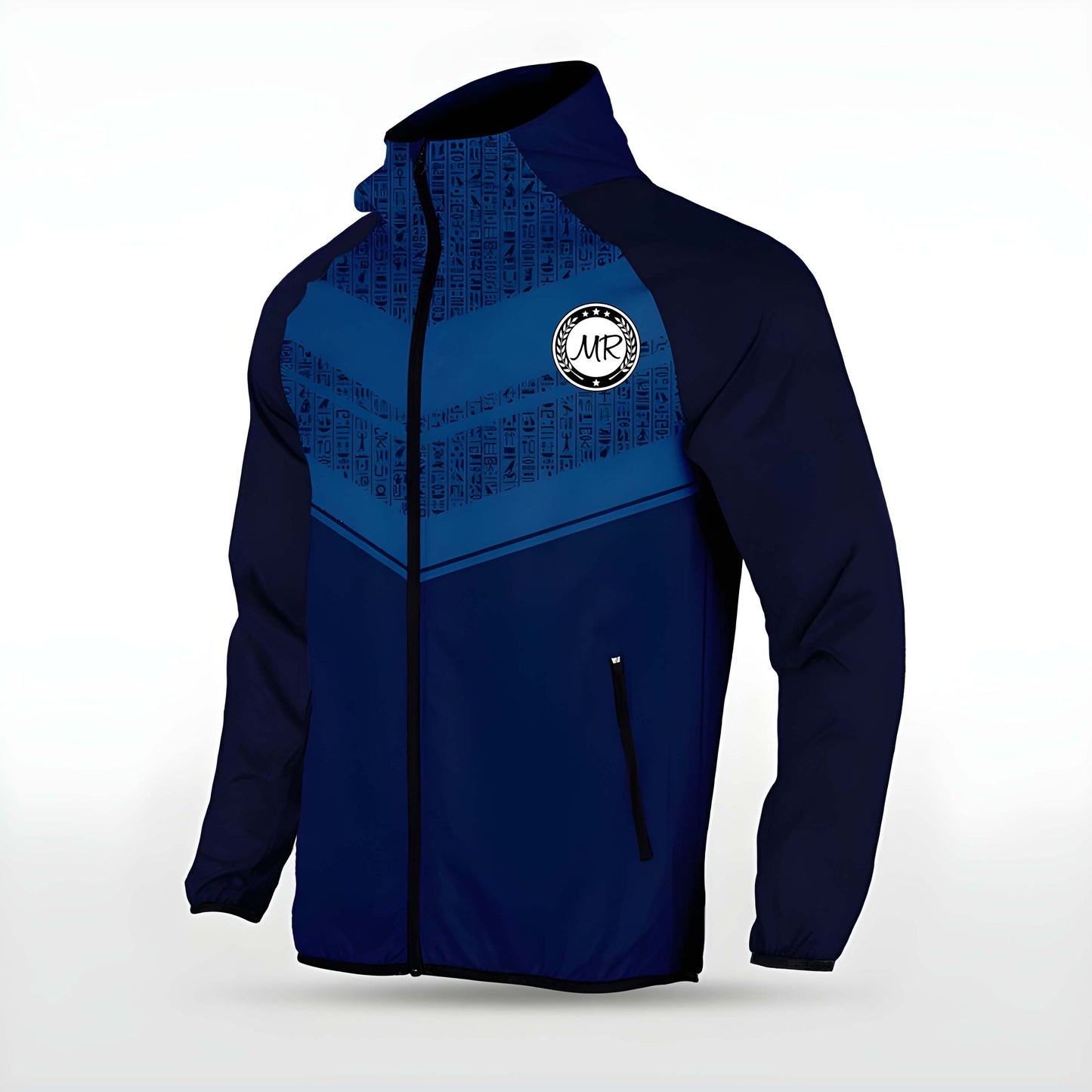 Dunkelblaue Allwetterjacke