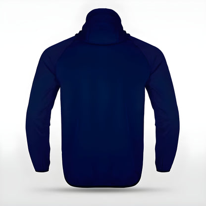 Dunkelblaue Allwetterjacke