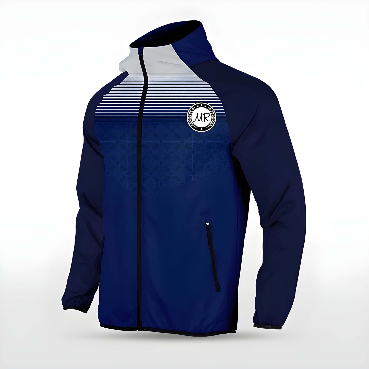 Dunkelblaue Allwetterjacke