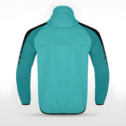 Türkise Allwetterjacke