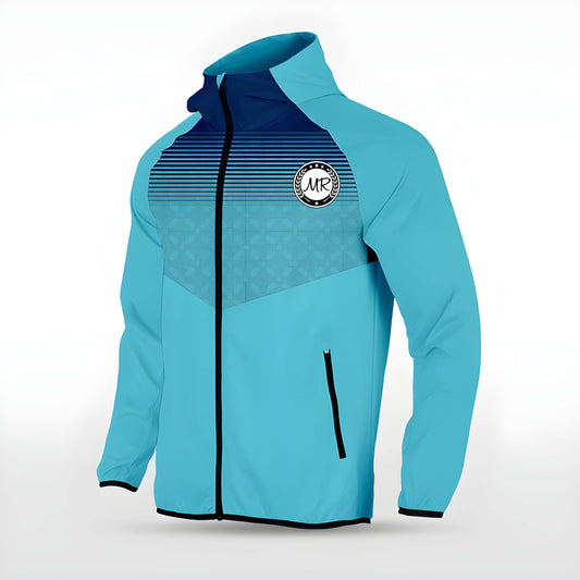 Türkise Allwetterjacke