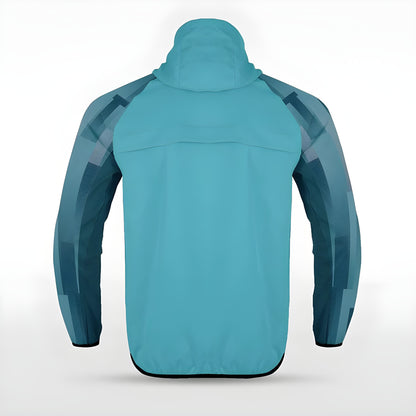Türkise Allwetterjacke