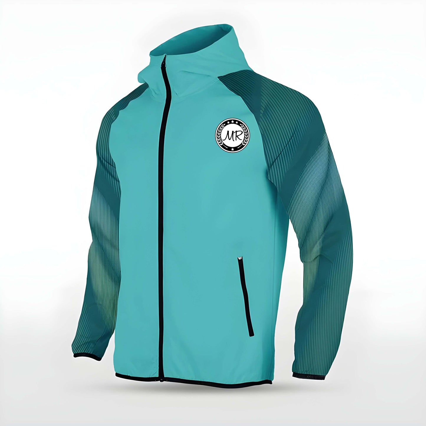 Türkise Allwetterjacke