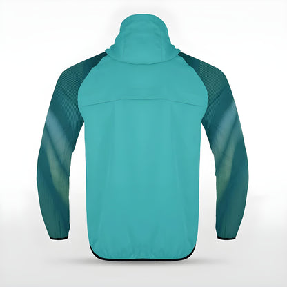 Türkise Allwetterjacke