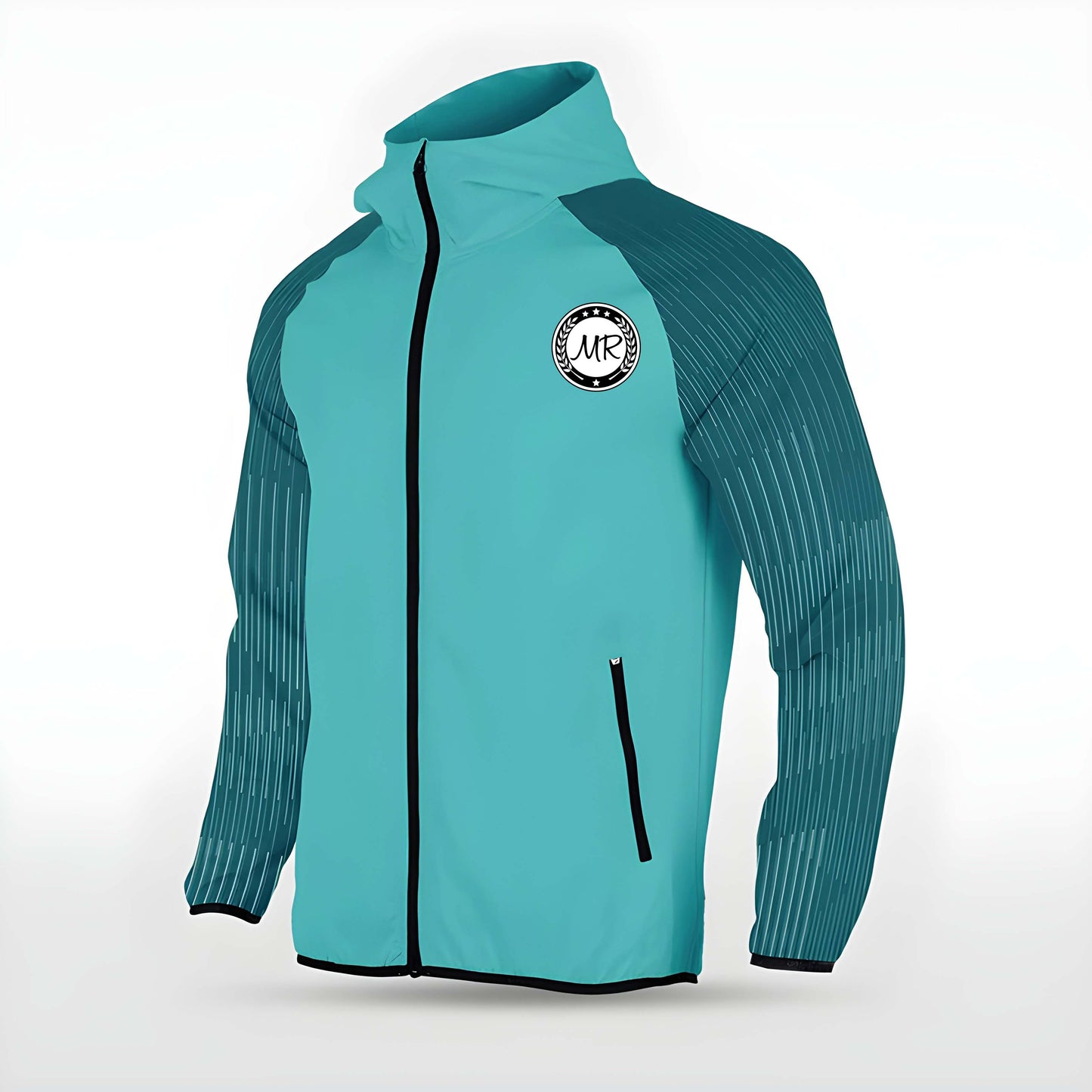 Türkise Allwetterjacke