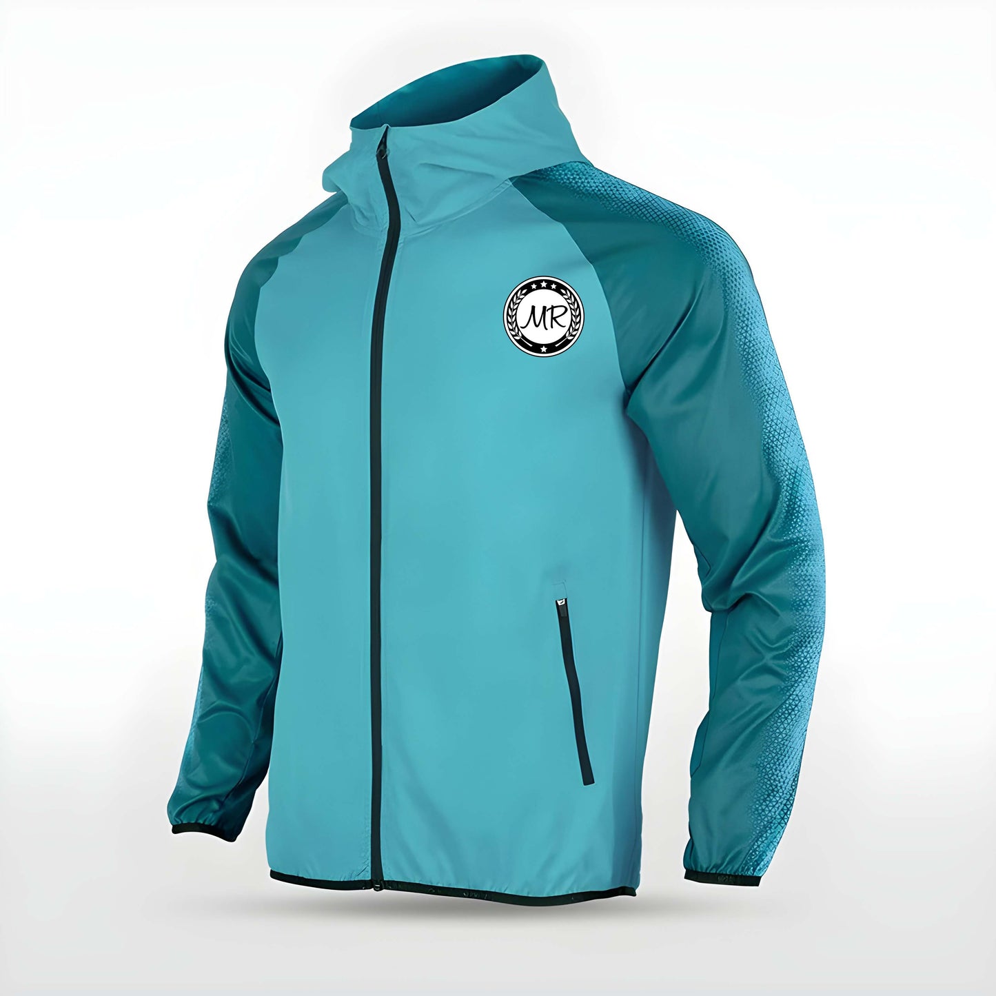 Türkise Allwetterjacke