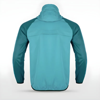 Türkise Allwetterjacke